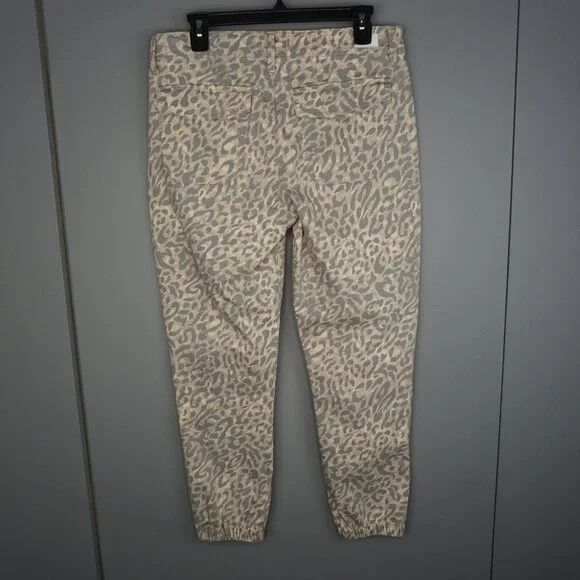 New Paige Mayslie Jogger Pants in Tortoise Shell Cheetah size 29